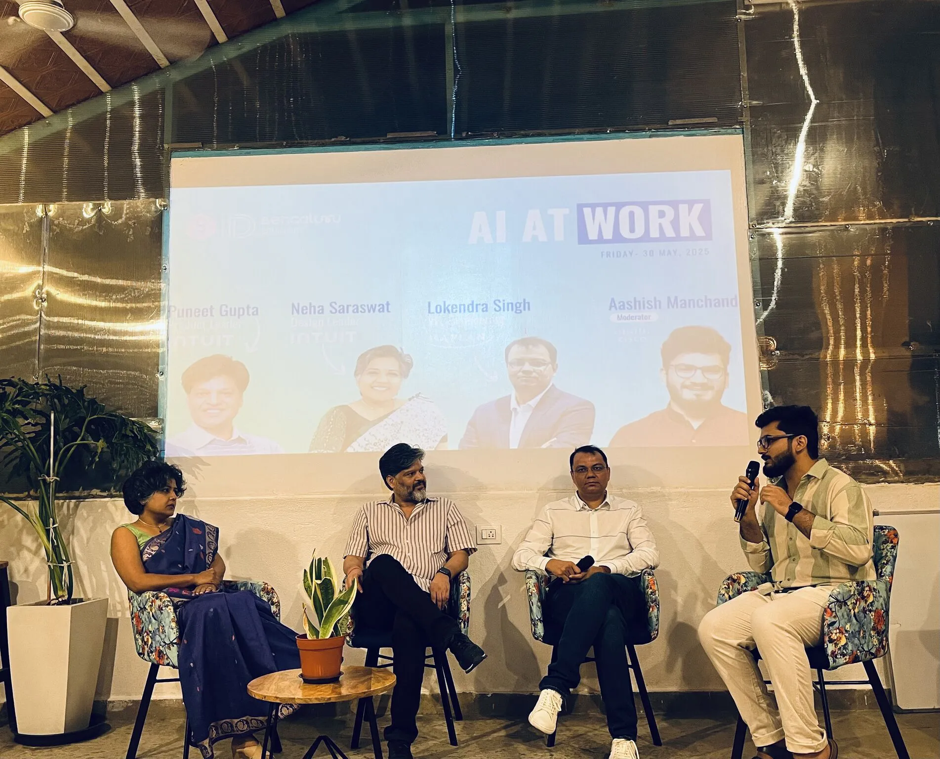 Speaking at an event