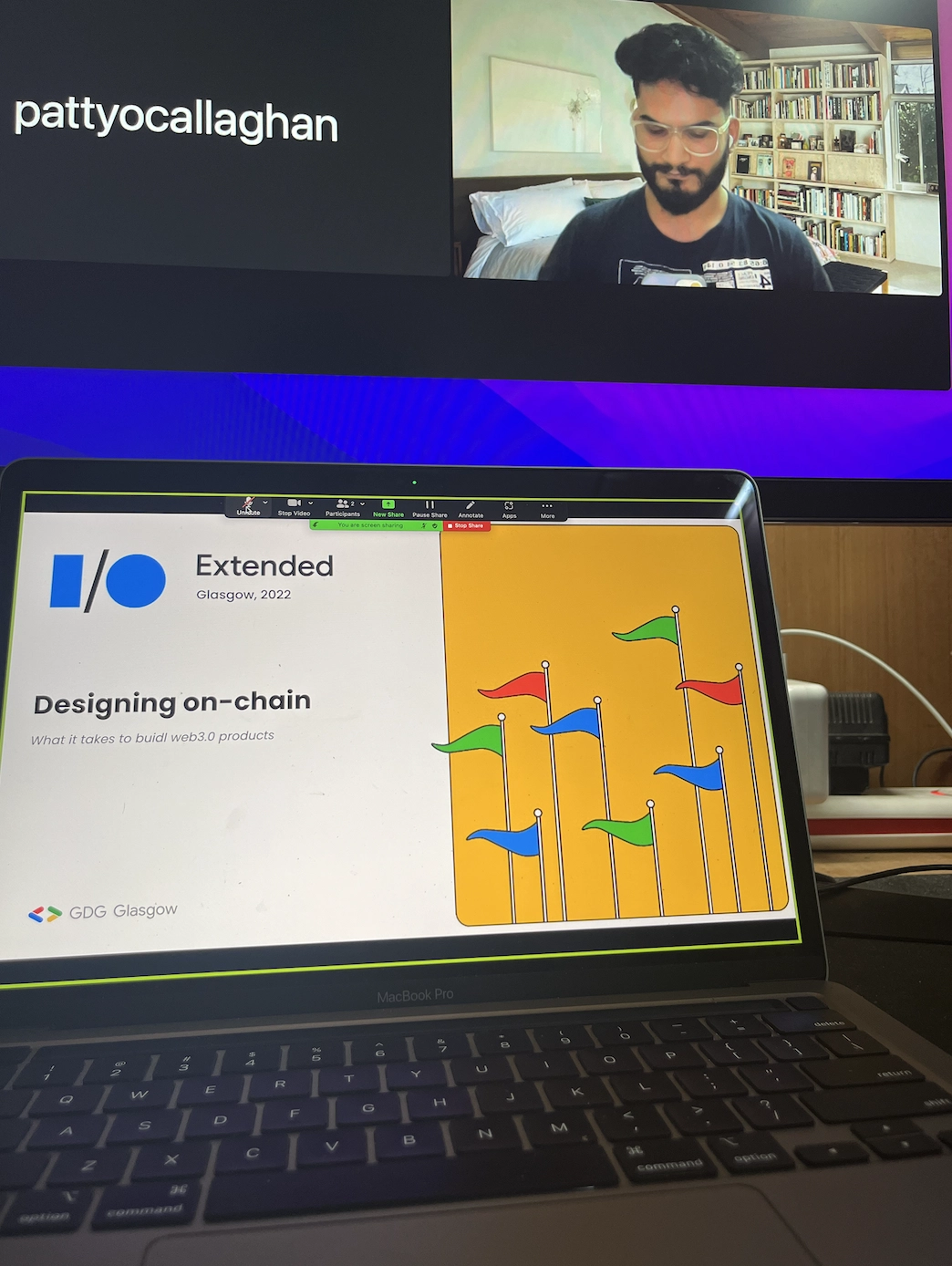 Speaking at an event